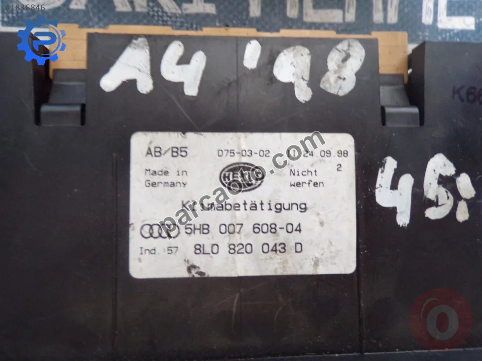 Audi A4 Kalorifer Kontrol Paneli - Konya Selçuklu