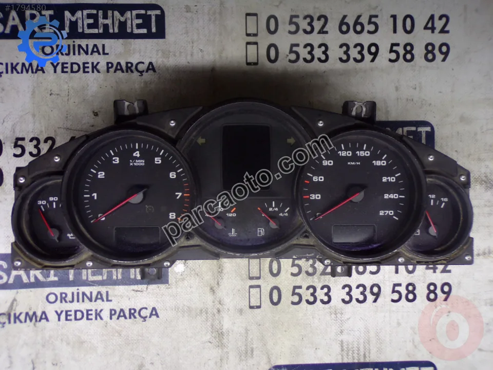 Çıkma porsche cayenne km hız gösterge saati 7l5 920 870 c ,
