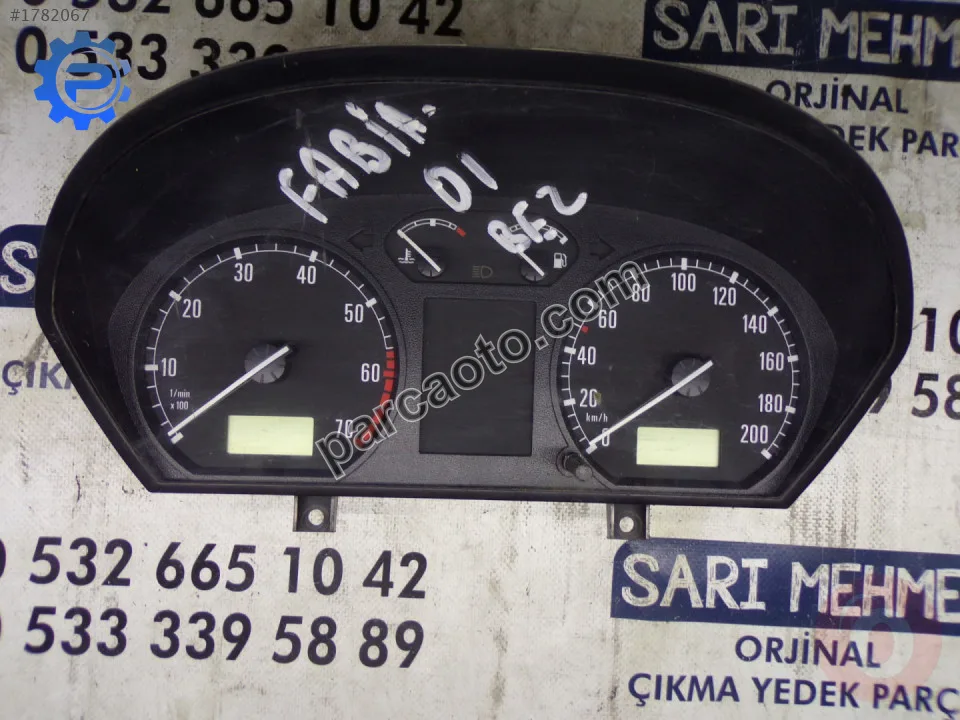 Çıkma skoda fabıa  2003 km hız gösterge saati 6y1 919 880 c