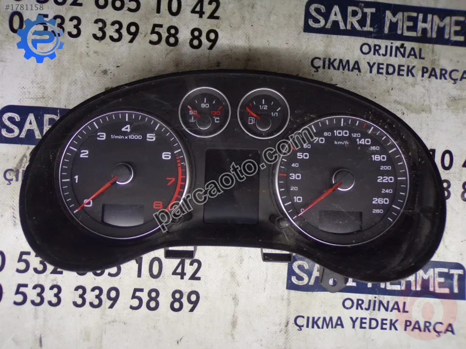 Çıkma audı a3 km hız gösterge saati 8p0 920 932 d  8p0920932