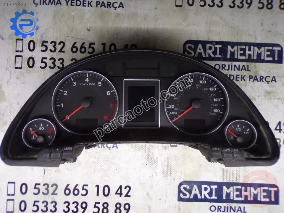 Çıkma  audı a4 b7 quattro 02-08 km hız gösterge saati
