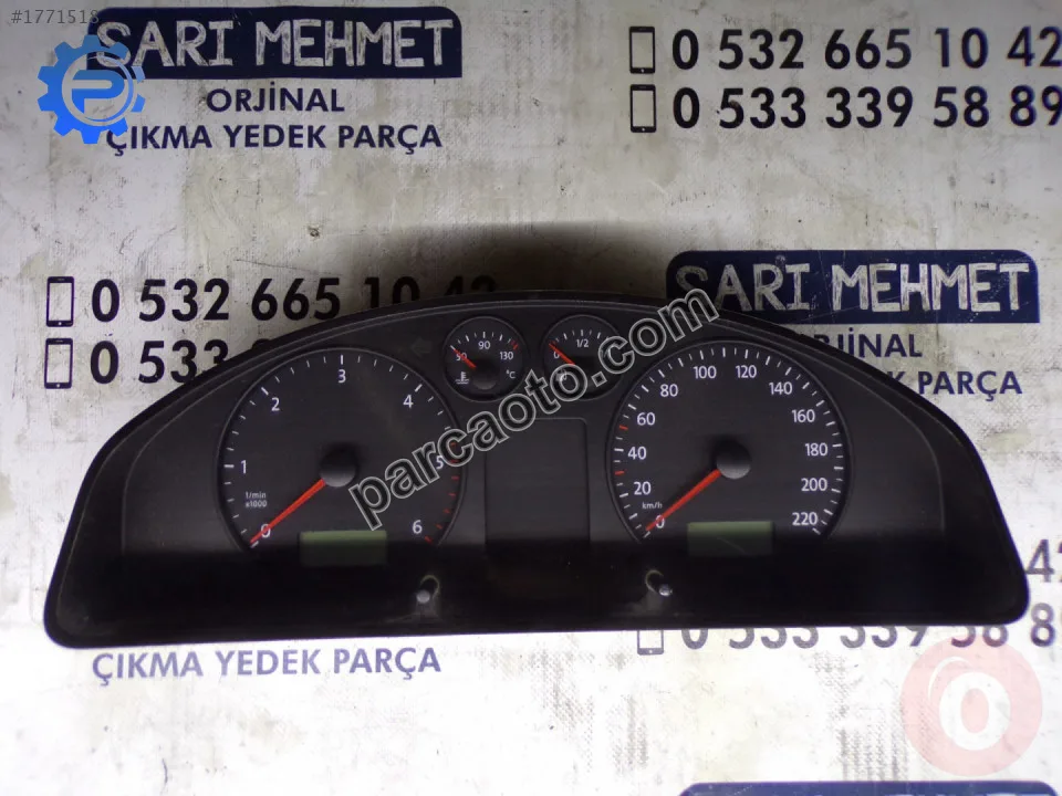 Vw transporter t5 2003-2015 çıkma  km hız gösterge saati 7h0
