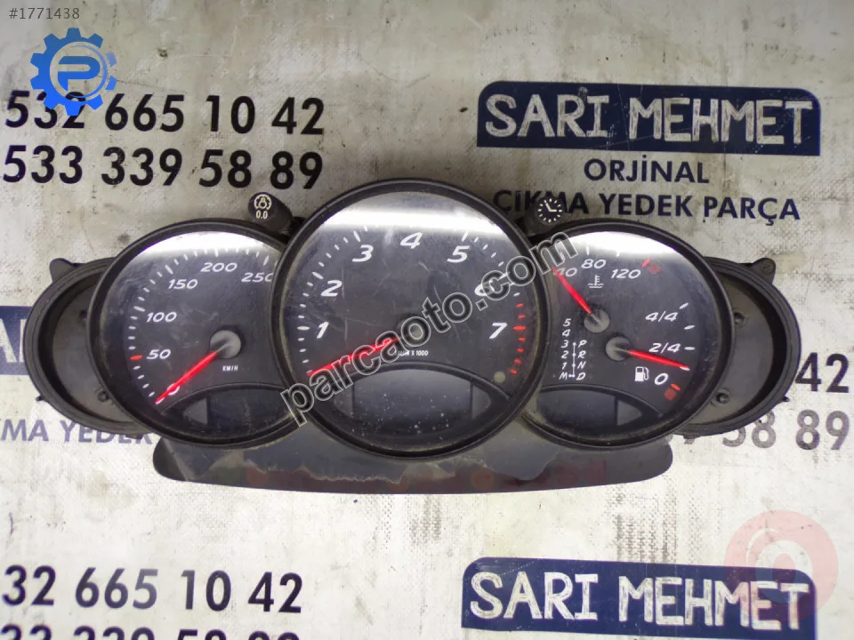 Çıkma porsche boxster çıkma km hız gösterge saati 110902273