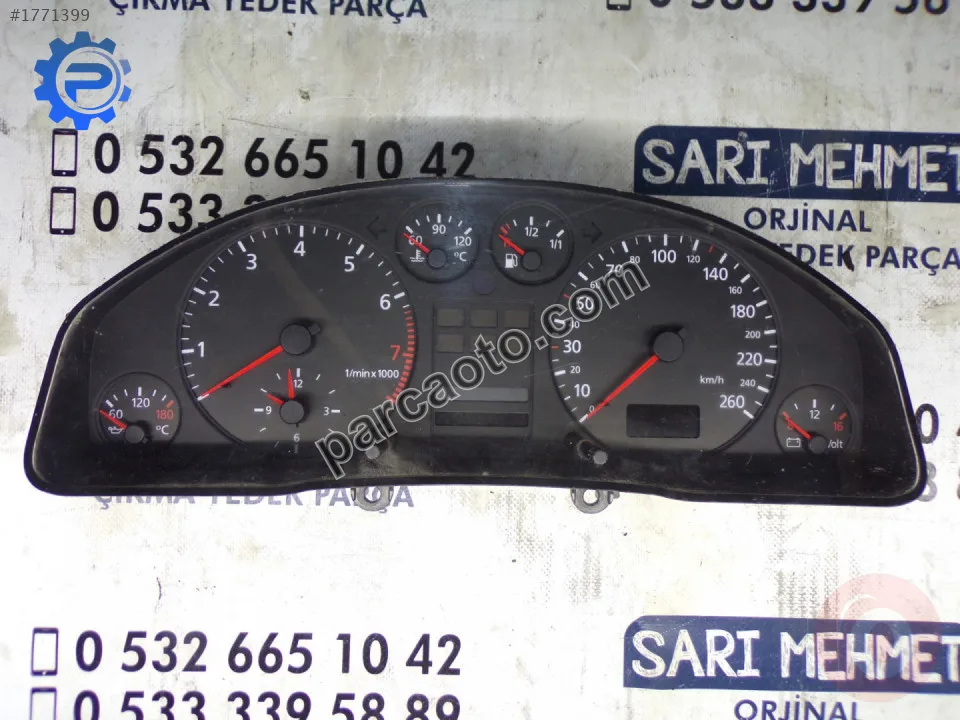 Çıkma audi a6 1997 - 2005 km hız gösterge saati 4b0919860f ,