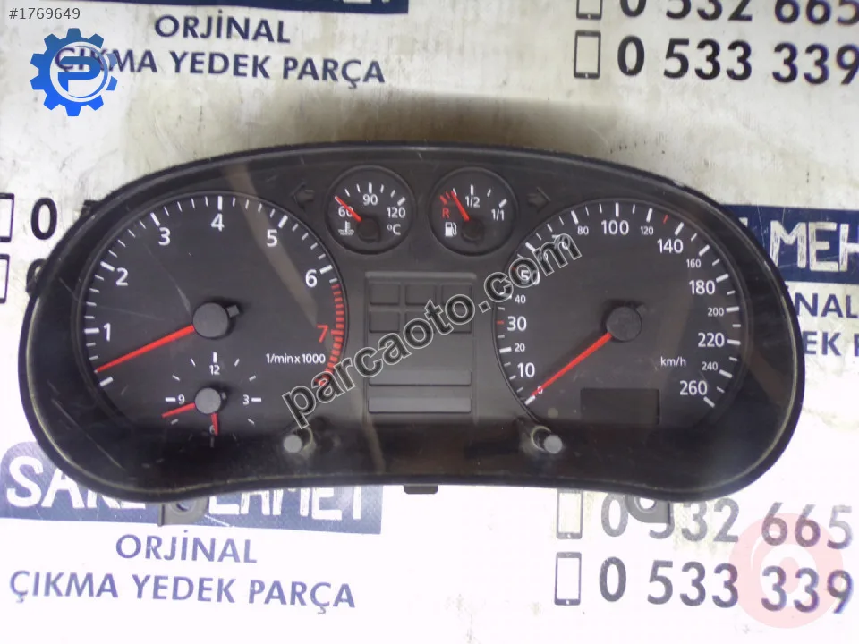 ÇIKMA AUDİ A3 1997 2003 KM GÖSTERGE SAATİ 8L0 919 860 E ÇIKMA AUDİ A3 1997 2003 KM GÖSTERGE SAATİ 8L0 919 860 E