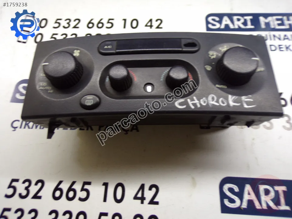 Çıkma jeep grand cherokee 1999-2004 klima kontrol ünitesi