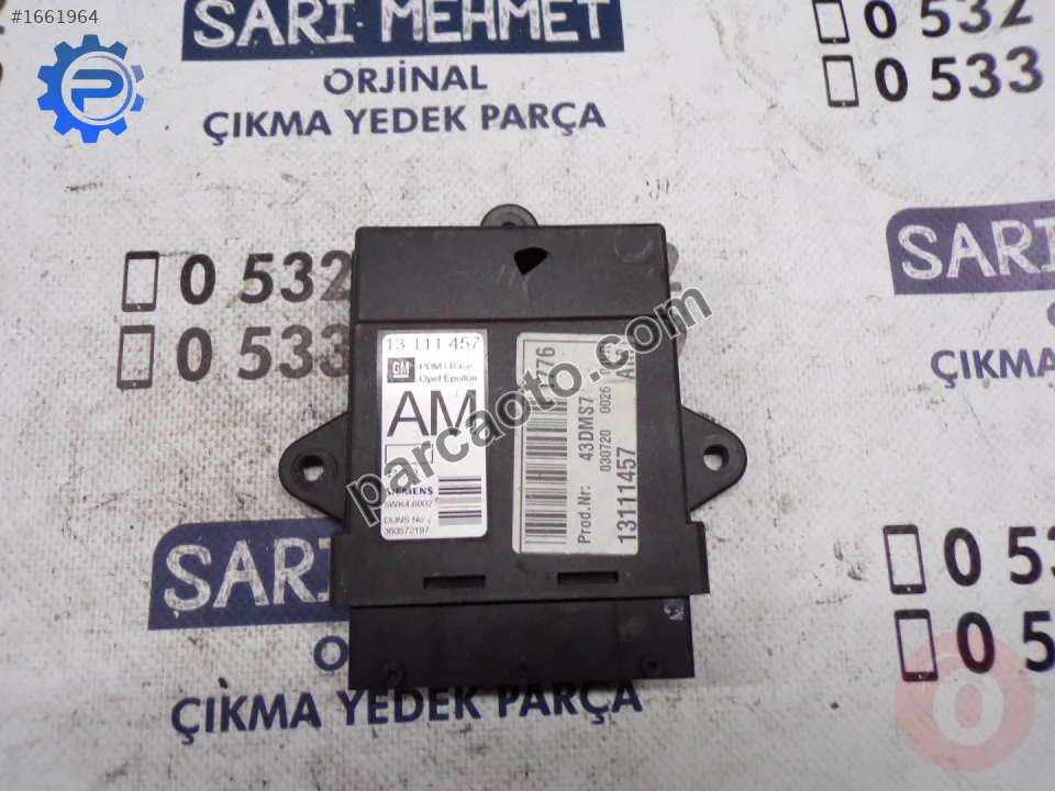Çıkma opel vectra c sıgnum kapı kontrol ünitesi modülü