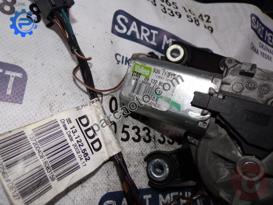Çıkma opel astra gm09132802 53011112 arka silecek motoru