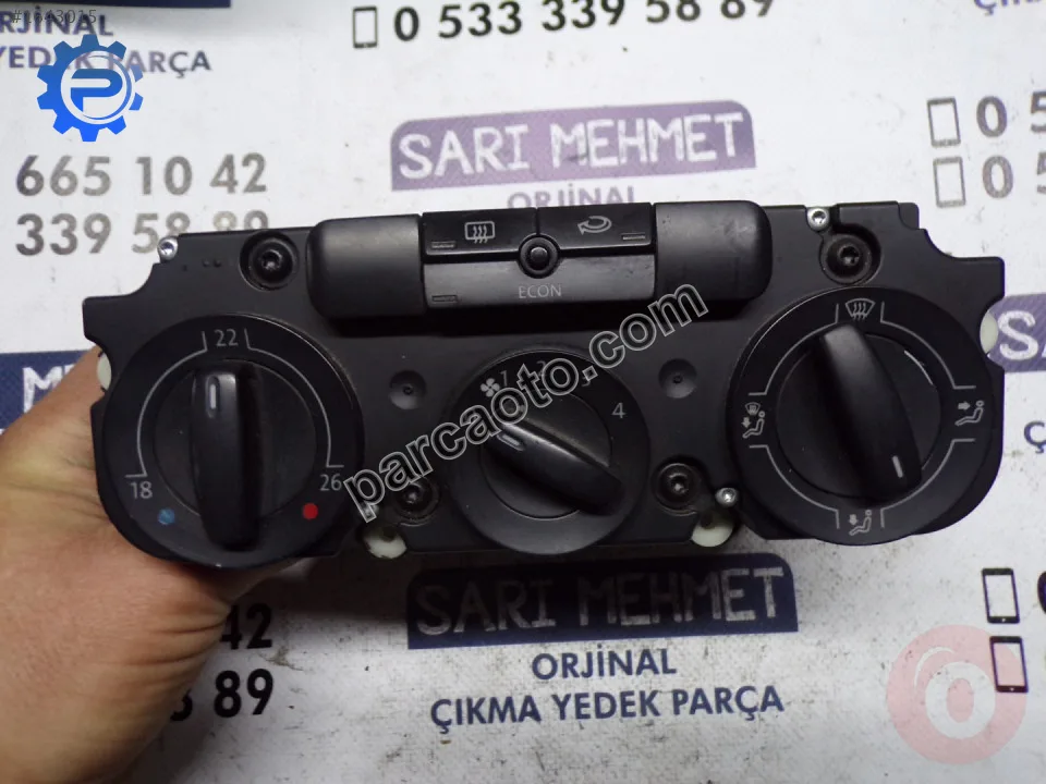 Çıkma vw passat klima ve ısıtma kontrol ünitesi