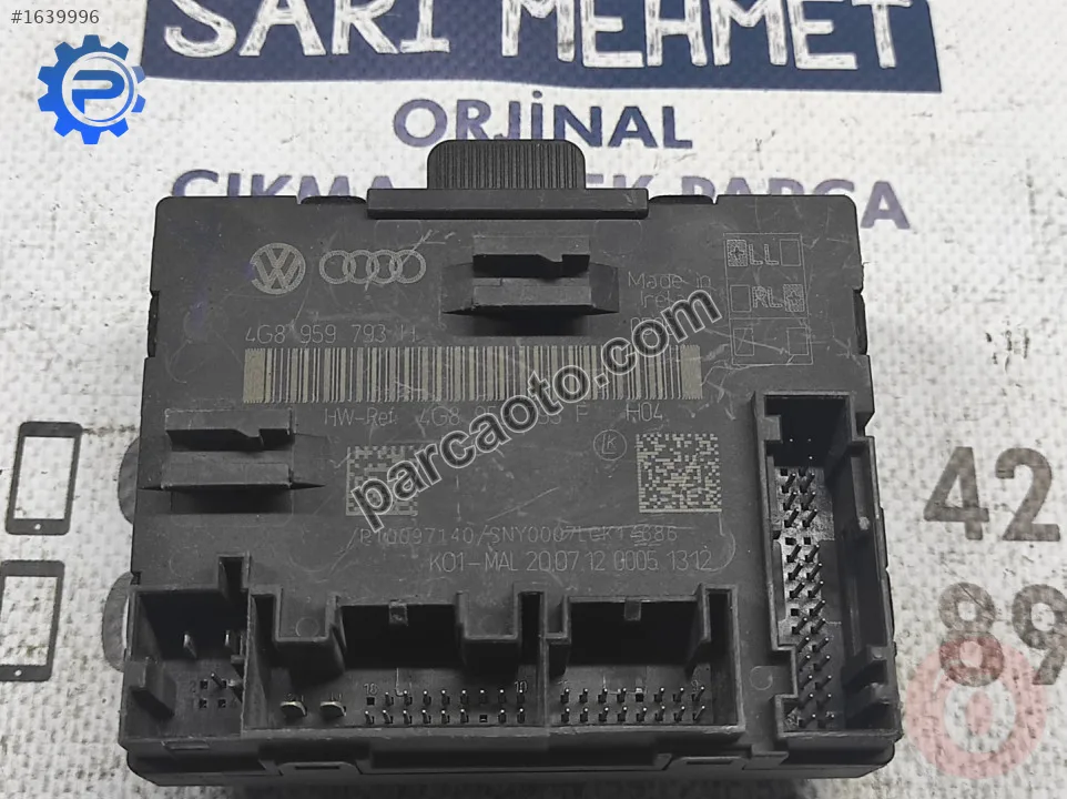 Çıkma audı rs7 rs6 c7 sol sürücüler kapı kontrol modülü