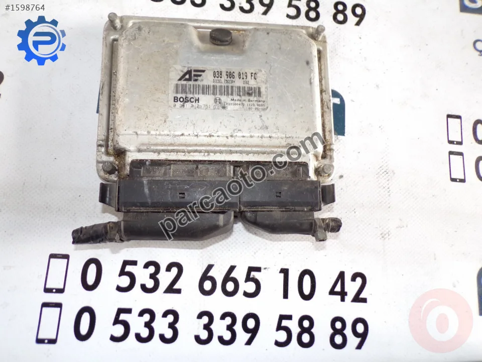 Çıkma vw sharan seat  tdı auy motor beyni 038 906 019