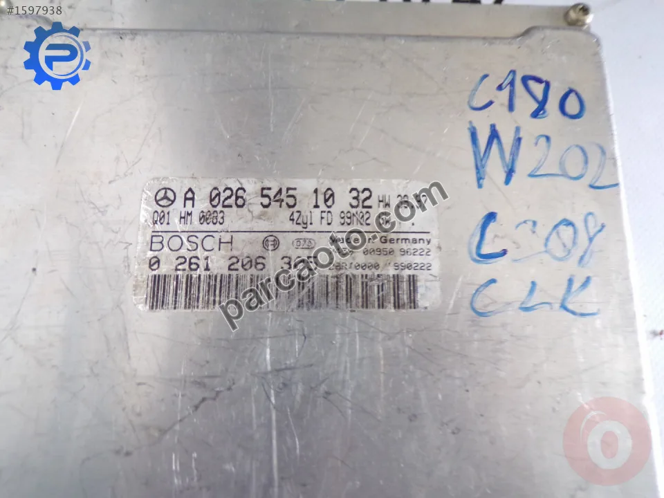 Çıkma mercedes clk serisi w208 motor beyni a 026 545 10 32