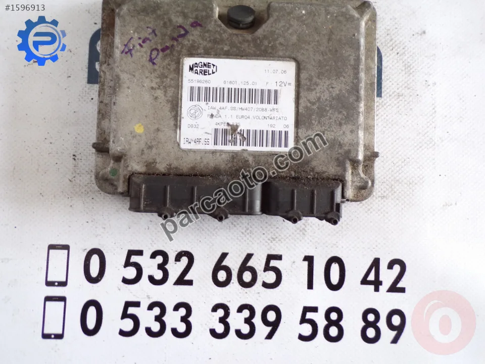 Çıkma fiat panda motor beyin kontrolü 55196260