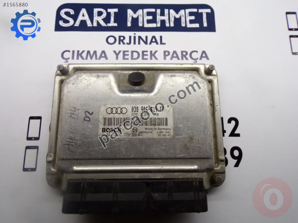 Çıkma audi a4 1.9tdı motor beyni 038906019fp-038 906 019 fp