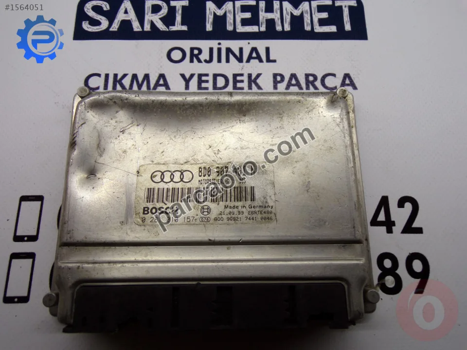 Çıkmaaudi  a4 2.5 tdi motor beyni 8d0907401n - 8d0 907 401 n