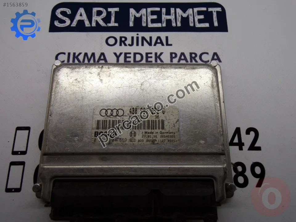 Çıkma audi a4 motor beyni 4b0907552g - 4b0 907 552 g