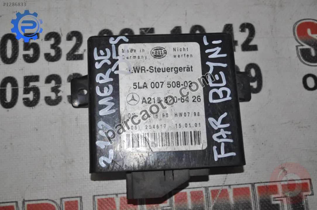 Mercedes E Serisi Far Beyni - Konya Selçuklu