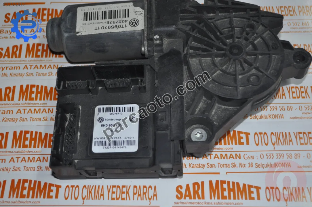 Çıkma vw golf vı caddy 2009 cam kaldırma motoru sol ön