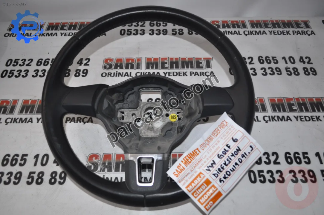 Çıkma volkswagen golf 6 direksiyon simidi 5k0419091.j