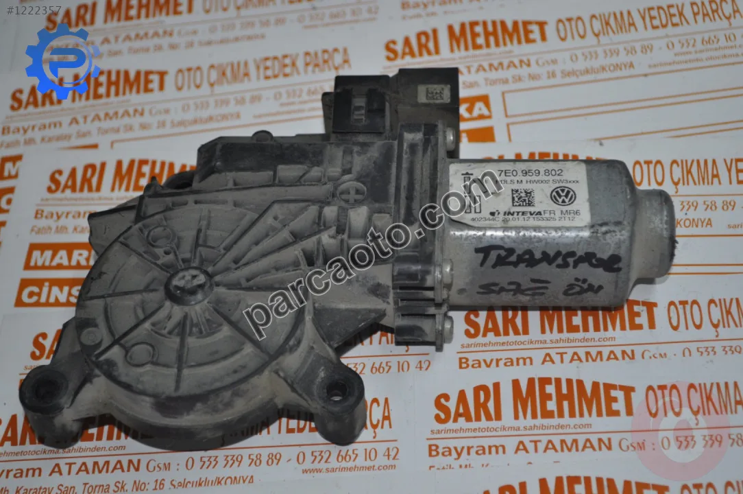 Çıkma vw transporter sağ ön cam motoru