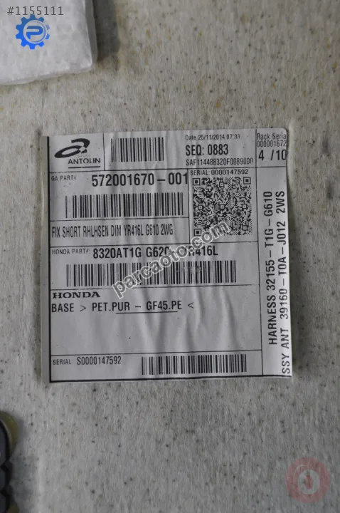 Honda CR-V Tavan Döşemesi - Konya Selçuklu