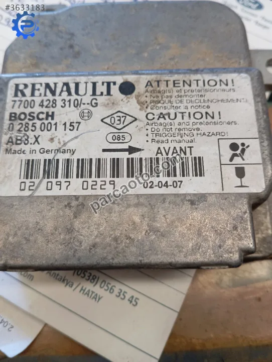 Renault clio2 Airbag beyni 7700428310