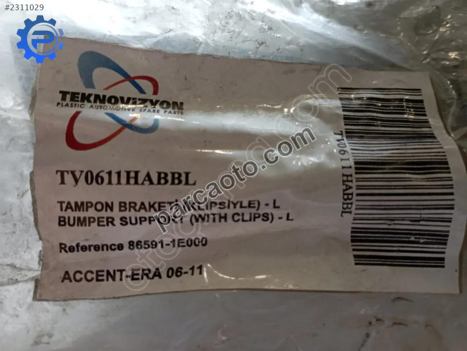 Hyundai Accent Era 06-11.Sol ön tampon braketi