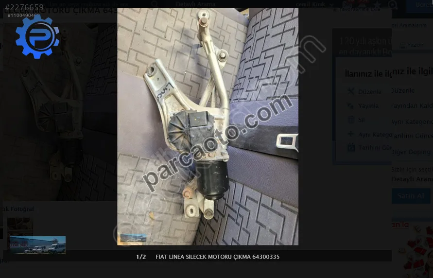 Fiat linea silecek motor mekanizması.64300335