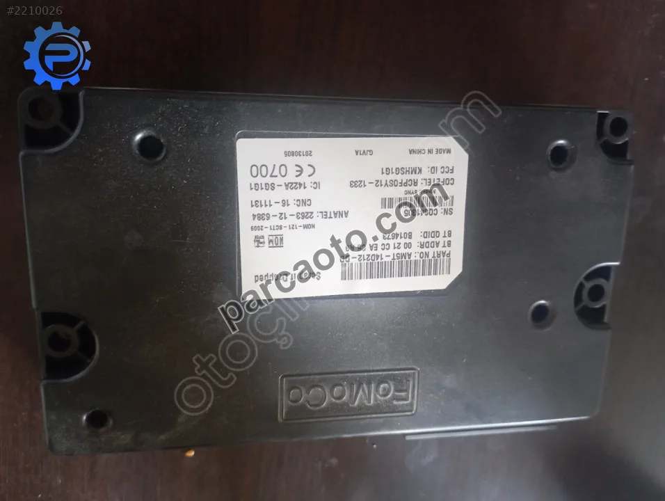 Ford Fiesta ECU Kontrol Modülü ünitesi