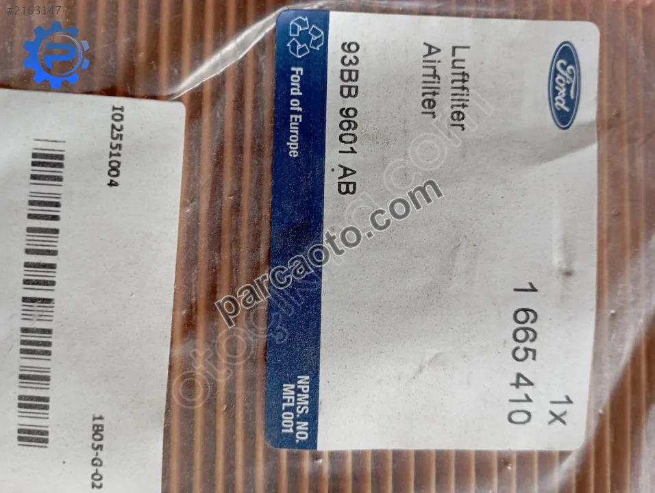 Ford Mondeo 1.6.Hava filitresi
