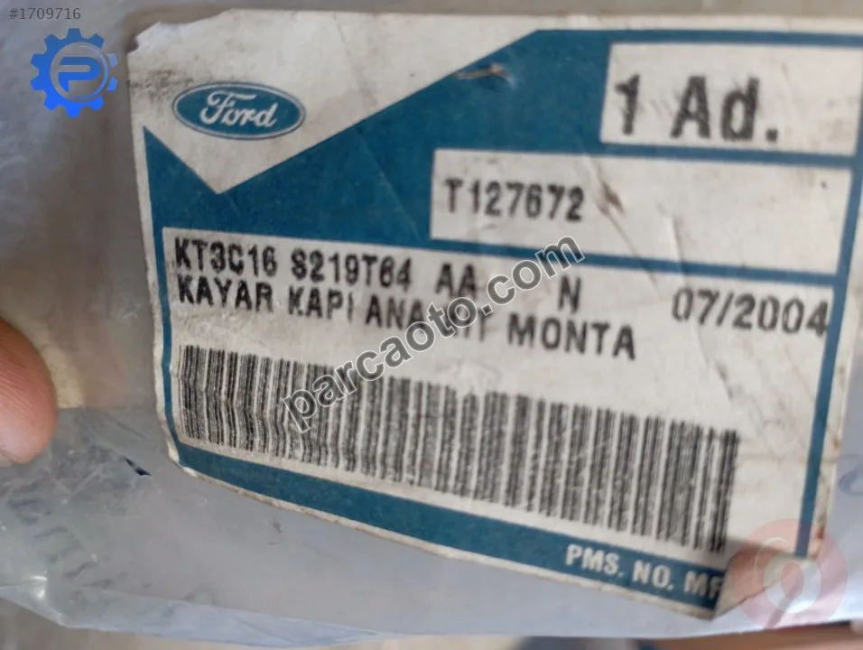 Ford transit kayarkapı kitmantaj sablonu..kt3c 16 s219t64