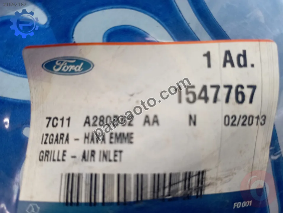 Ford transit hava giriş ızgarası..7c11 a280b62
