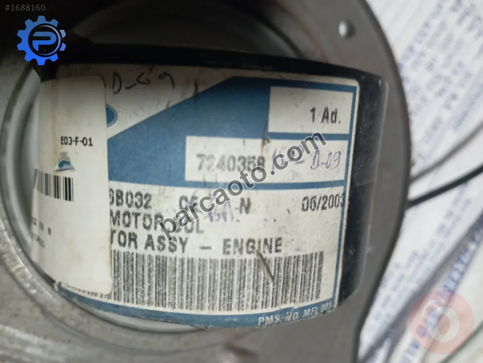 Ford transit t.15.motor takozu sol.95vb 6b032