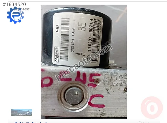 Ford focus 2.abs beyni..100207-00714