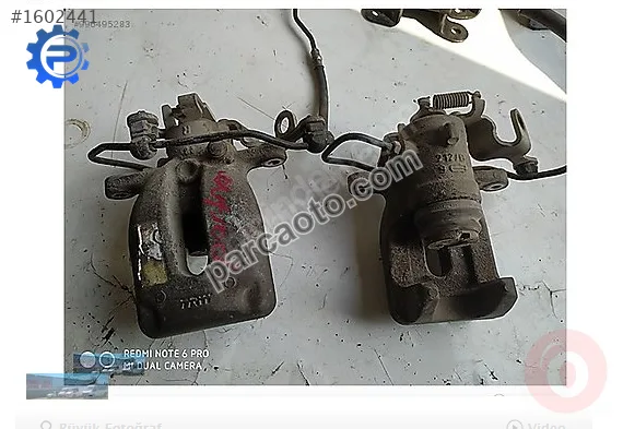 PEUGEOT PARTNER ARKA FREN KALİPLERİ(32042414) PEUGEOT PARTNER ARKA FREN KALİPLERİ(32042414)