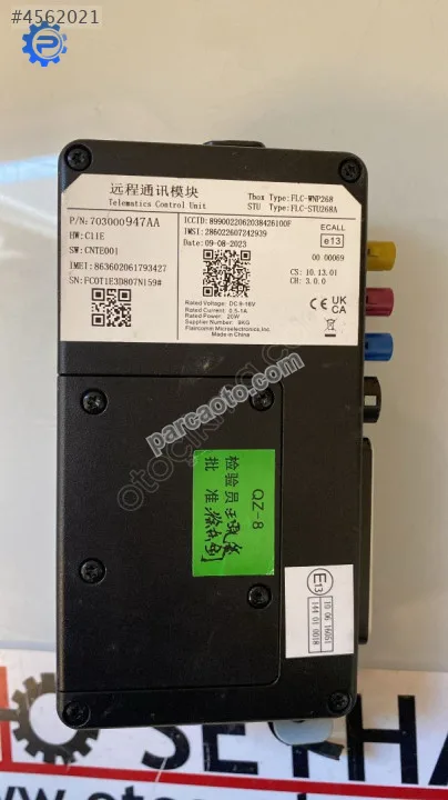 703000947AA Chery tiggo pro 7 telematik kontrol beyni