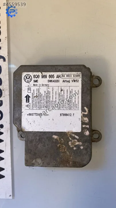 6Q0909605AH volkswagen caddy 2008 airbag beyni