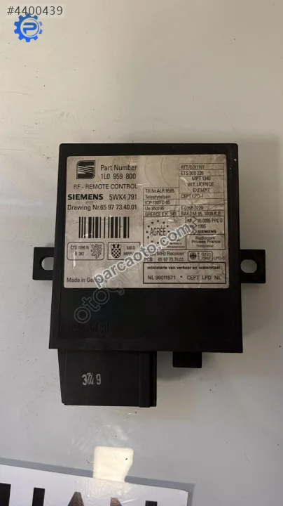 1L0959800 5WK4791 Vw caddy 2002 ibiza polo merkezi kilit beyni