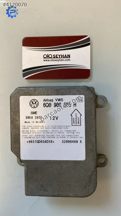 6Q0909605H skoda fabia 2001 airbag beyni