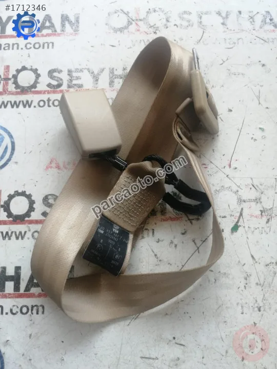 1J0857487E volkswagen bora arka koltuk orta emniyet kemeri