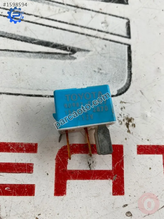 90987-02027 toyota corolla 2008 mavi küçük röle 4 bacak
