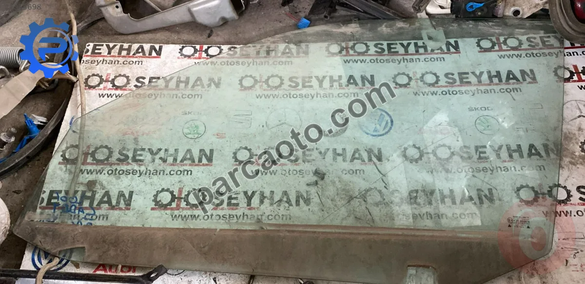 volkswagen caddy 2000 sol ön kapı cam orijinal