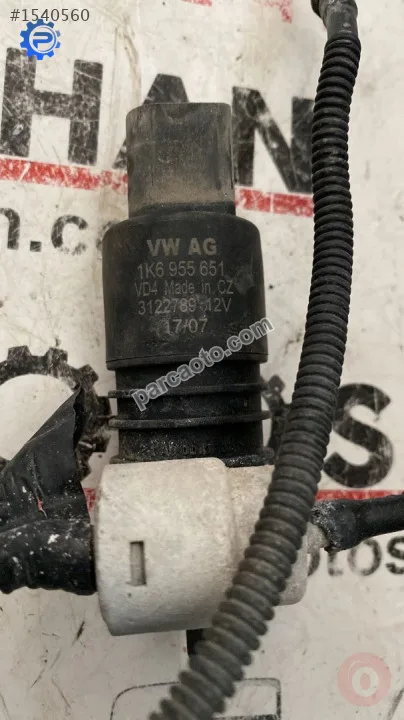 1K6955651 volkswagen audi seat skoda silecek fıskiye motoru