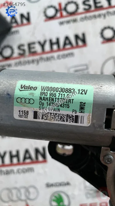8R0955711C audi a3 2008 arka silecek motoru