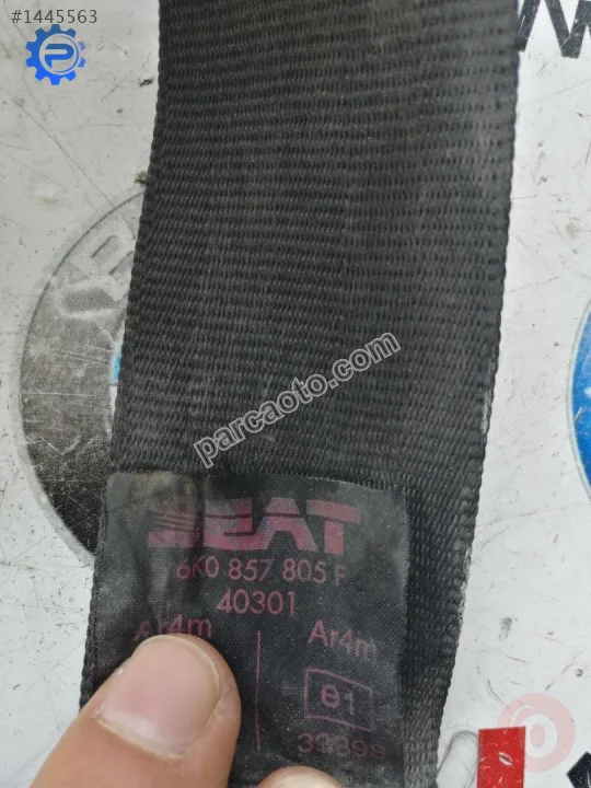 6K0857805F seat ibiza 2000 sol arka emniyet kemeri