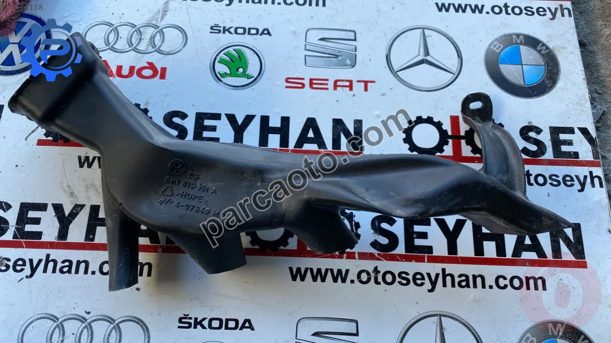 5K1819151A volkswagen golf 6 ön sol ayak havalandırma borusu