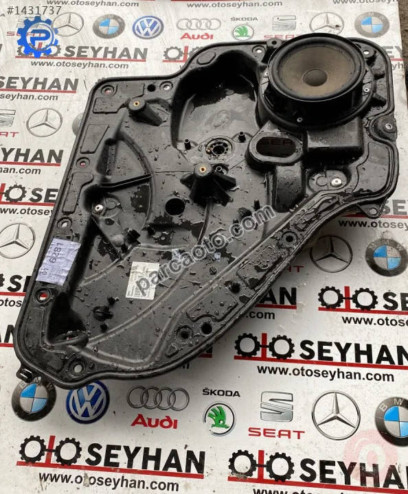 volkswagen golf 6 sol arka kapı panosu cam krikosu