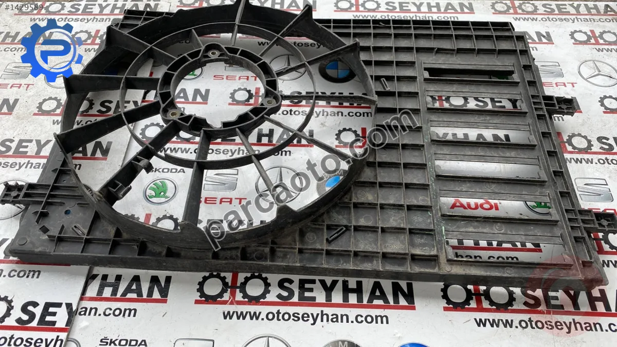 6RD121207 volkswagen polo 2010-13 radyatör fan davlumbazı