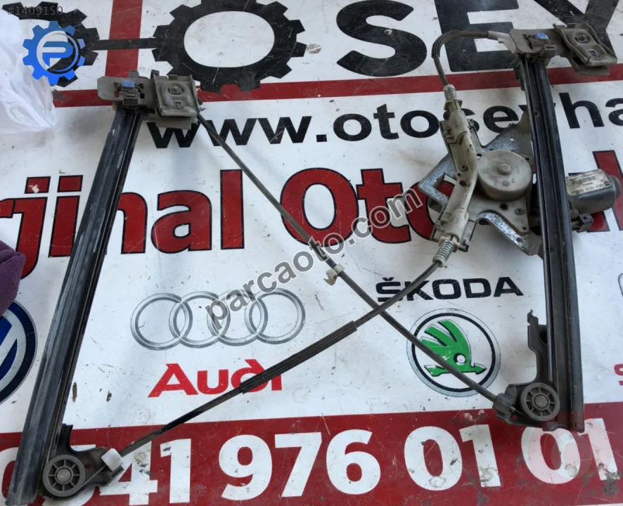 6K4959802F vw caddy 6K sol ön kapı cam motoru krikosu