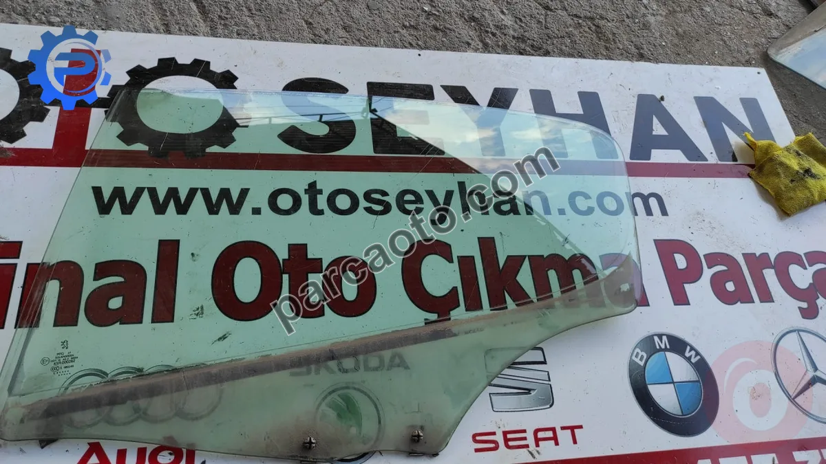 peugeot 407 arka sol kapı camı